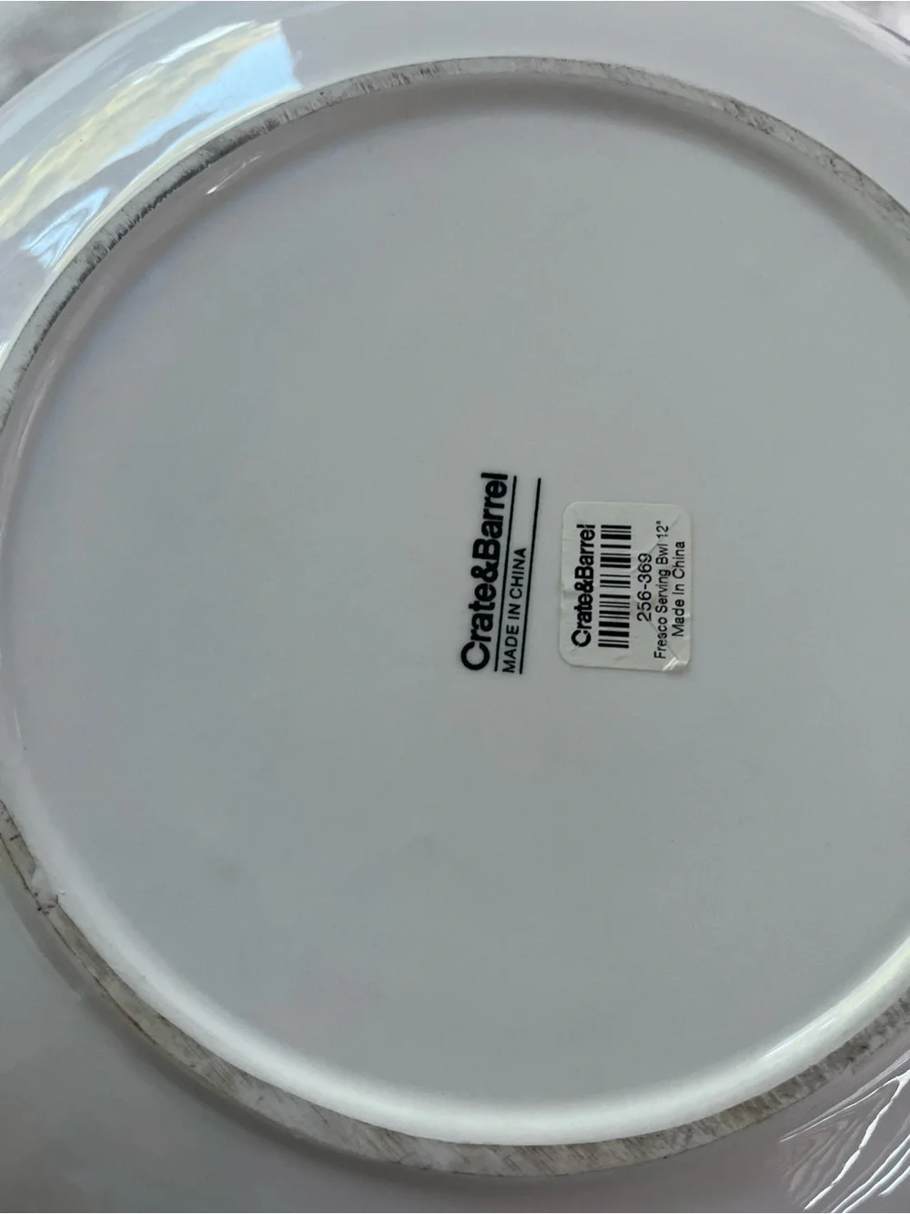 Various Vegetables by Crate & Barrel LARGE PASTA / SALAD BOWL 11 3/4